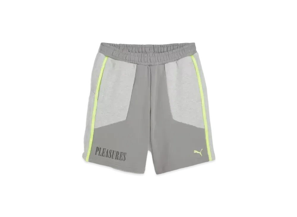 PUMA x PLEASURES Shorts "Light Gray Heather"