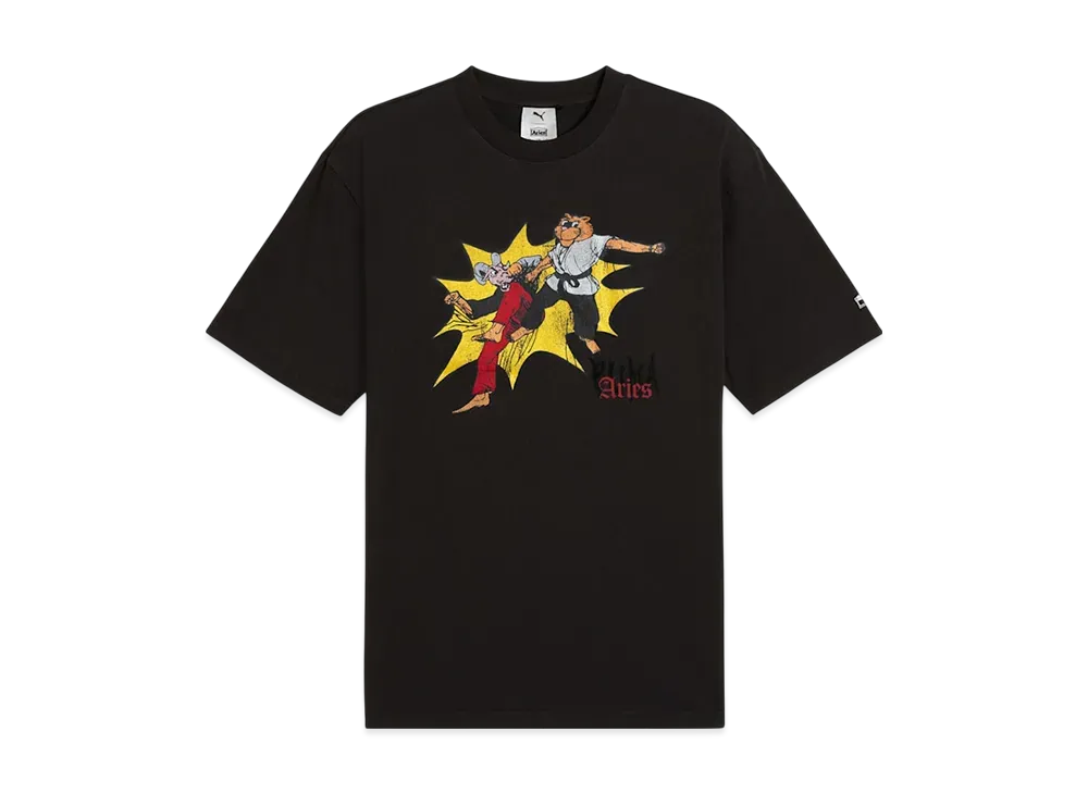 PUMA x Aries Graphic Short Sleeve T-Shirt "PUMA Black"