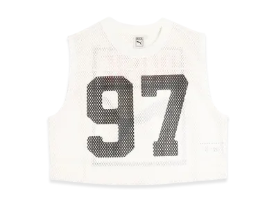 PUMA x BLACKPINK ROSE Relaxed Mesh Top "Warm White"