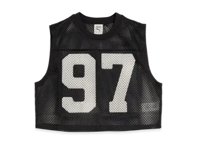 PUMA x BLACKPINK ROSE Relaxed Mesh Top "PUMA Black"