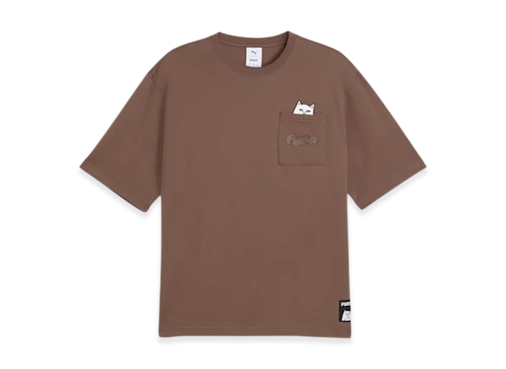PUMA x RIPNDIP Unisex Relaxed Pocket S/S Tee "Flat Bronze"
