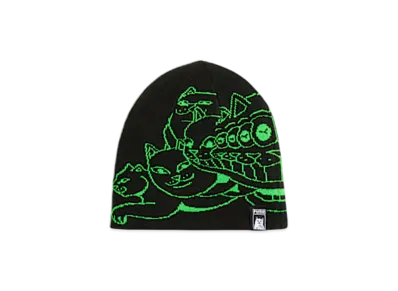PUMA x RIPNDIP Unisex Beanie "PUMA Black-Fluro Green Pes"