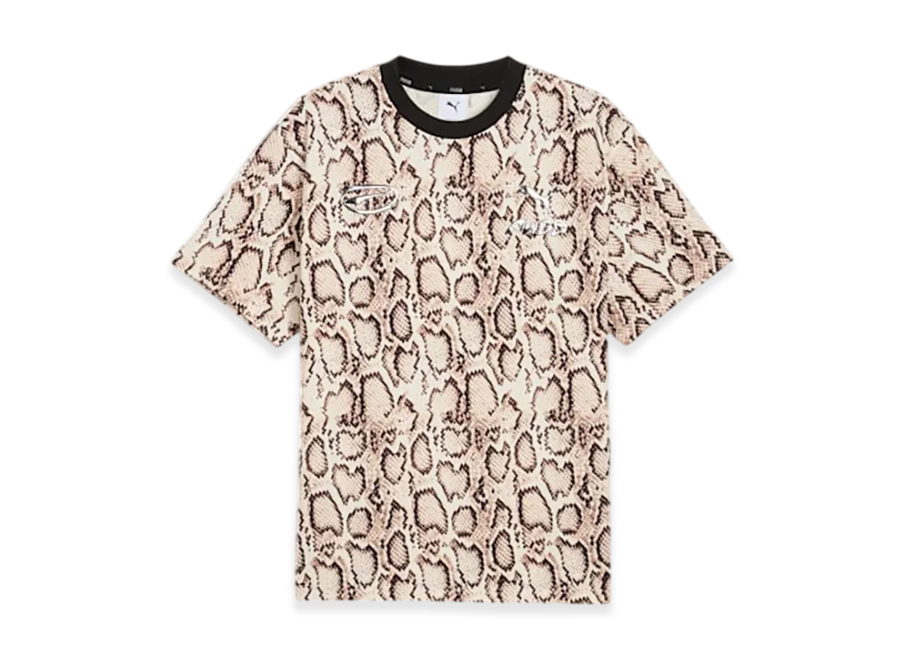 PUMA x ASAP ROCKY Men's Snakeskin S/S Tee "Frosted Ivory-AOP"