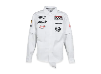 PUMA x ASAP ROCKY Layered Pit Crew Button Down "PUMA White"