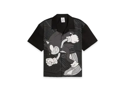 PUMA x SONIC Men's Relaxed Graphic Racer Short Sleeve Shirt "Black"