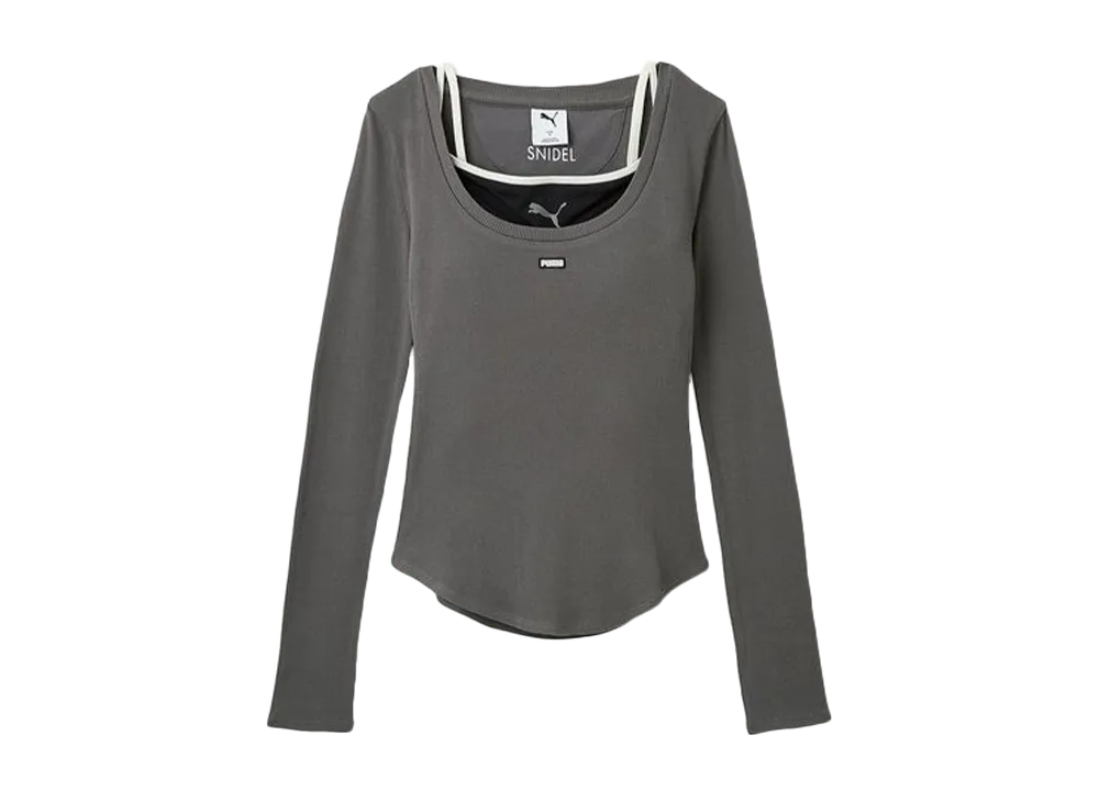 PUMA x SNIDEL Layered Cut And Sew "Gray"
