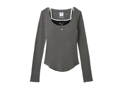 PUMA x SNIDEL Layered Cut And Sew "Gray"