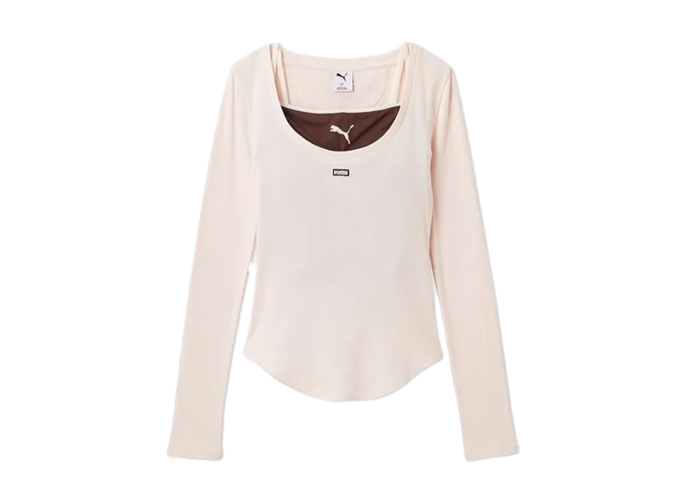 PUMA x SNIDEL Layered Cut And Sew "Light Pink"