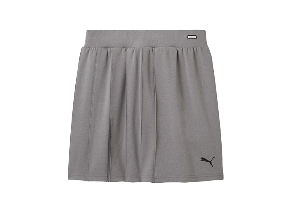 PUMA x SNIDEL Pleated Mini Skirt Shorts "Dark Gray"
