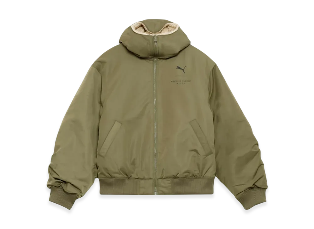 PUMA x Monster Hunter Wilds Felyne Reversible Boa Jacket "Loden Green"