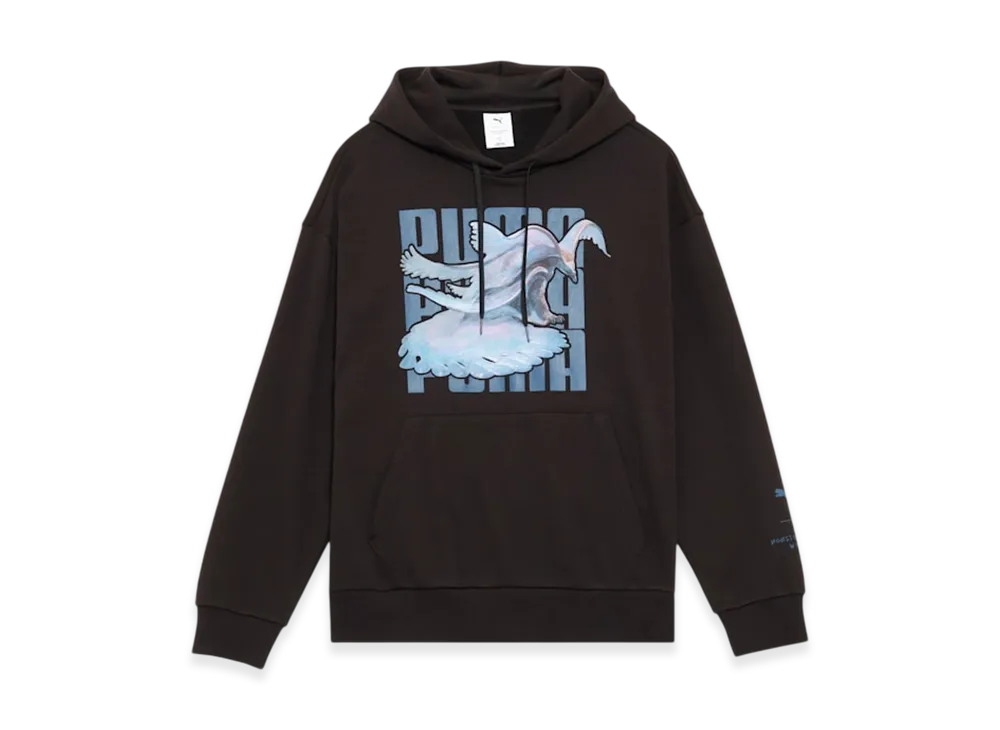 PUMA x Monster Hunter Wilds Front Print Hoodie "PUMA Black"