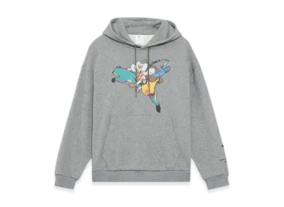 PUMA x Monster Hunter Wilds Front Print Hoodie "Medium Gray Heather"