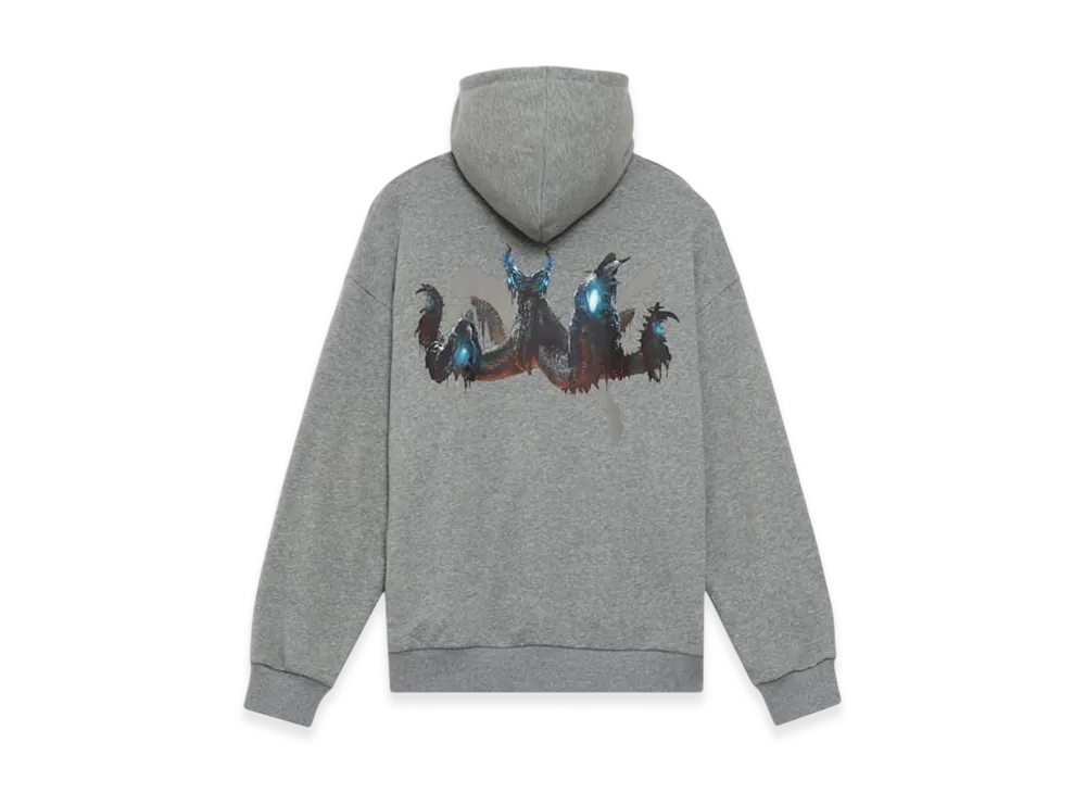 PUMA x Monster Hunter Wilds Back Print Hoodie "Medium Gray Heather"