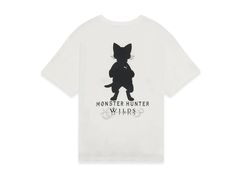 PUMA x Monster Hunter Wilds Felyne Short Sleeve T-Shirt "PUMA White"