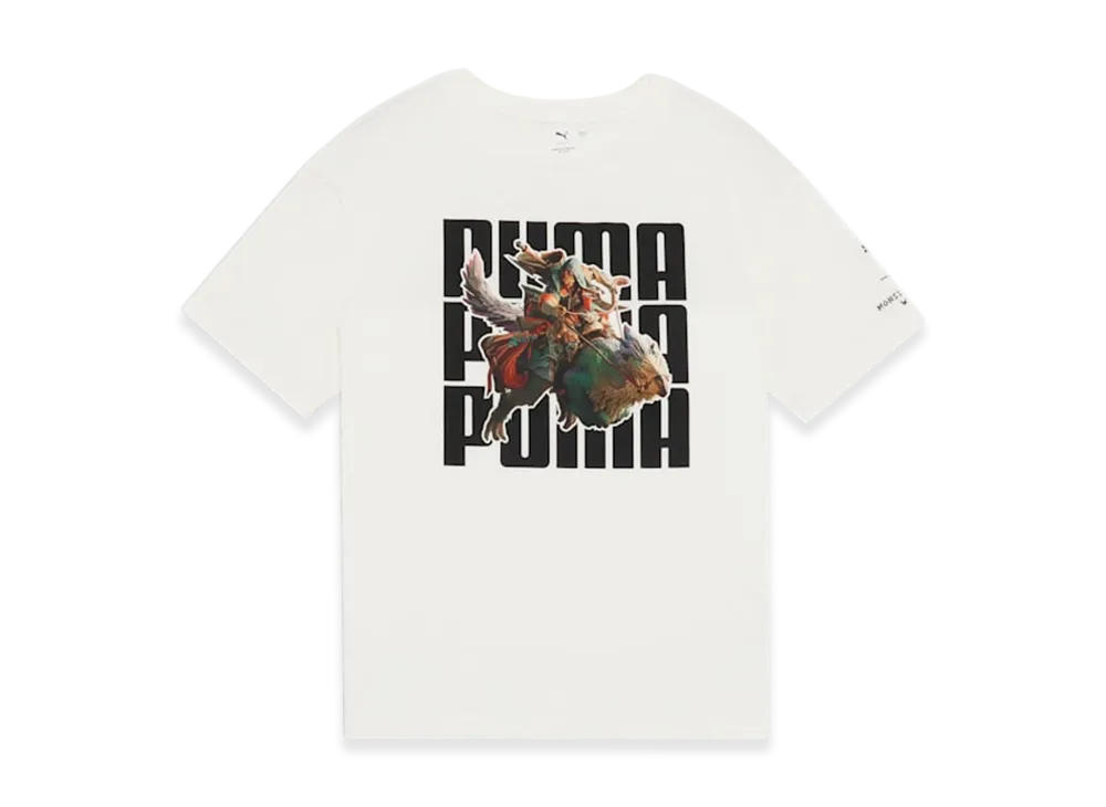 PUMA x Monster Hunter Wilds Short Sleeve T-Shirt "PUMA White"
