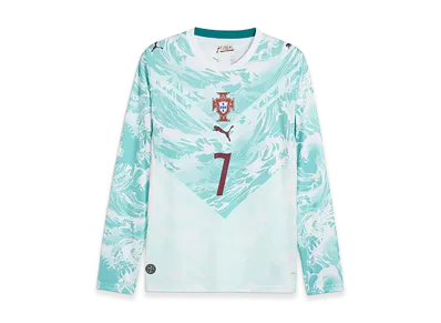 PUMA Soccer 2026 Portugal Away Long Sleeve Jersey #7 Ronaldo "PUMA White"