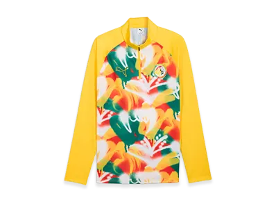 PUMA 2026 Senegal National Team Prematch Quarter-Zip Top "Pele Yellow"