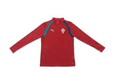 PUMA 2026 Portugal National Team Training Quarter-Zip Top "Club Red"