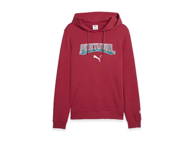 PUMA 2026 Portugal National Team Football Archive Hoodie "Club Red"