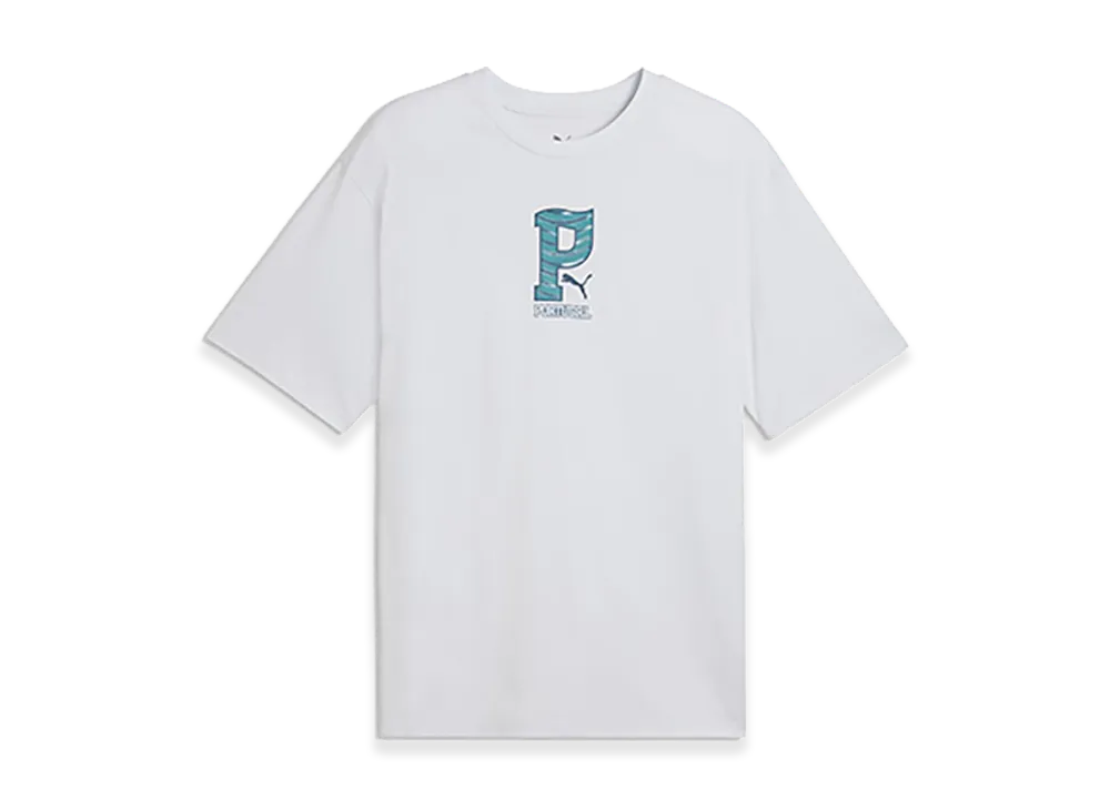 PUMA 2026 Portugal National Team Football Archive Collegiate T-Shirt "Silver Mist"