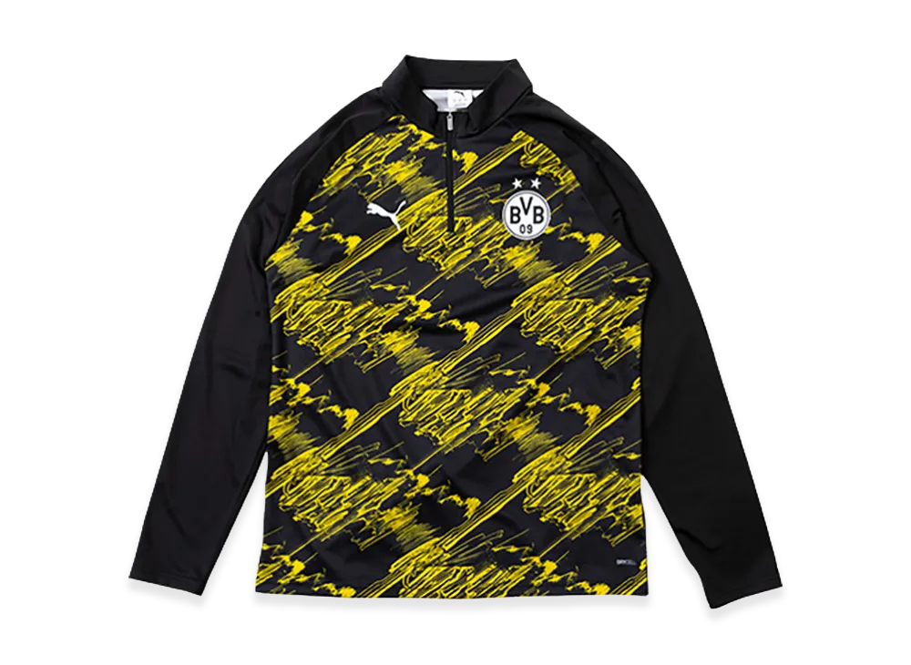 PUMA 25-26 Dortmund Prematch Quarter-Zip Top "Puma Black"