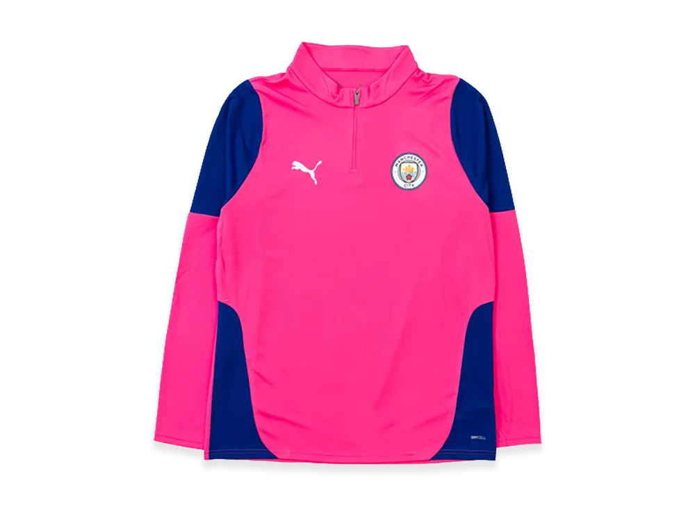 PUMA 25-26 Manchester City Training Quarter-Zip Top "Fluro Pink Pes"