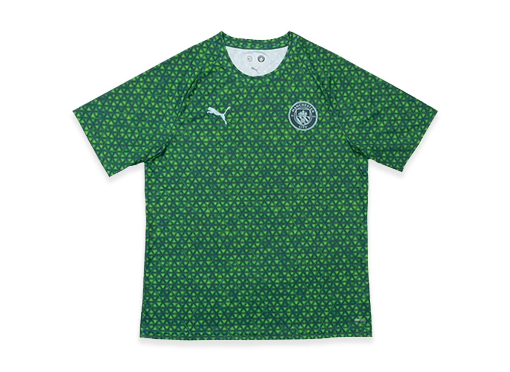 PUMA 25-26 Manchester City Prematch Shirt "Green Terrain"