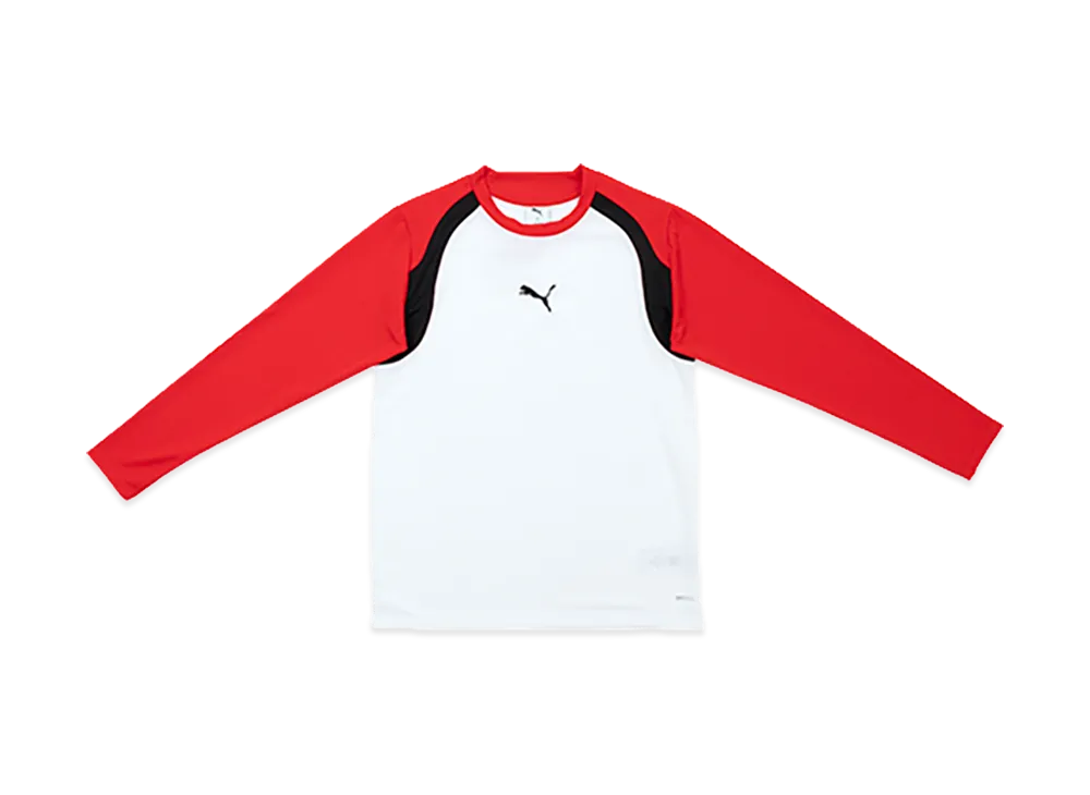 PUMA Indivfinal Long Sleeve Shirt "White/Red"