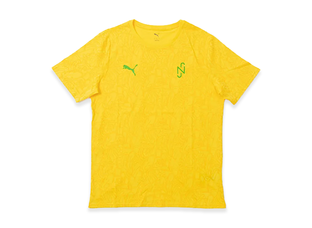 PUMA NJR Brazil Passion AOP SS Shirt "Pale Yellow/Puma Green"