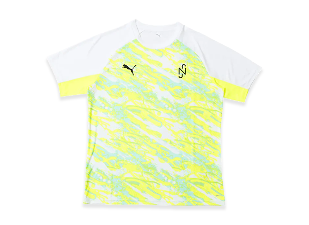 PUMA NJR Creativity Short Sleeve Shirt "White/Yellow"