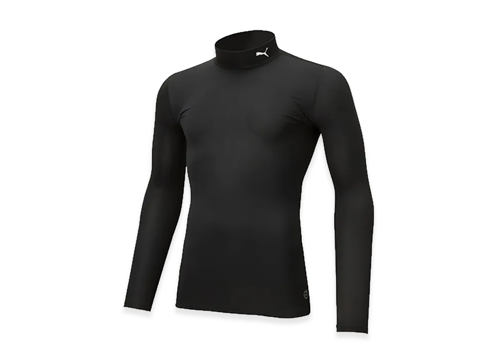 PUMA Compression Mock Neck Long Sleeve Shirt "Puma Black"