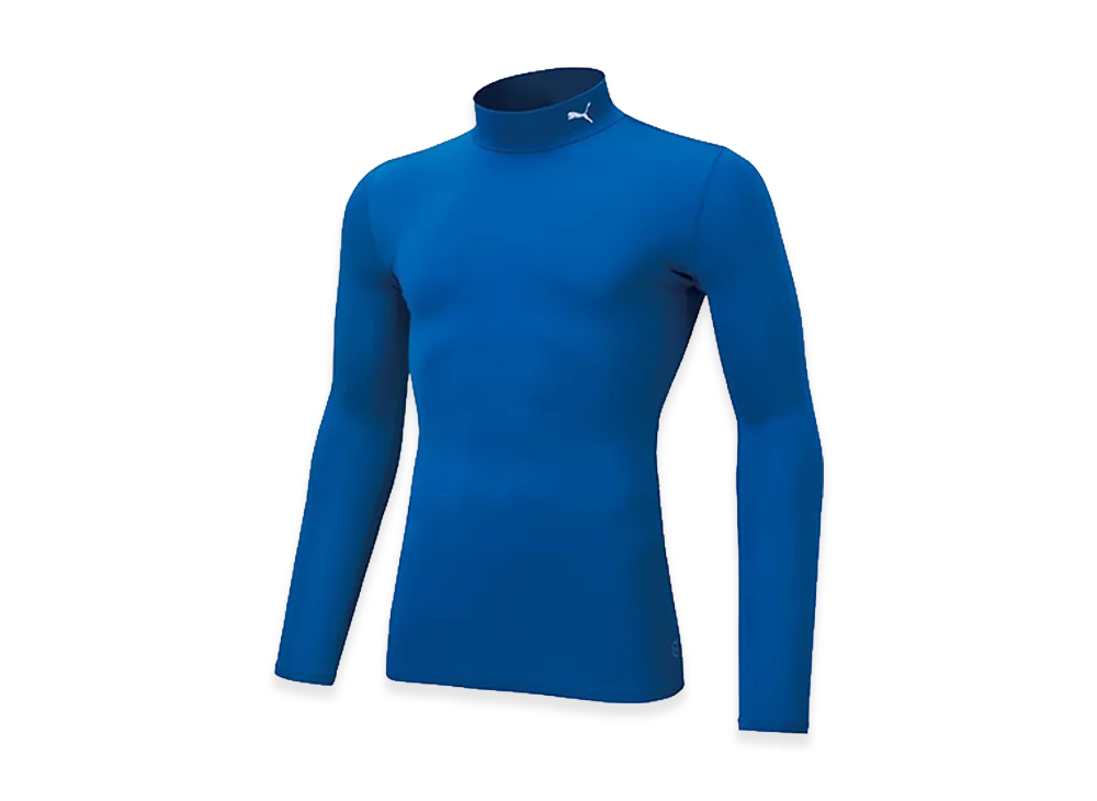 PUMA Compression Mock Neck Long Sleeve Shirt "Team Royal"