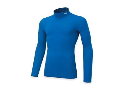 PUMA Compression Mock Neck Long Sleeve Shirt "Electric Blue"