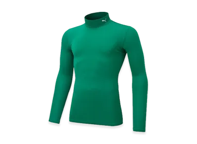 PUMA Compression Mock Neck Long Sleeve Shirt "Pepper Green"
