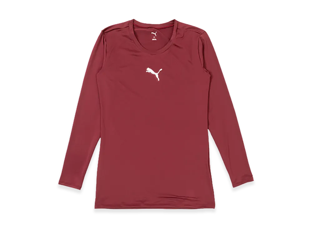PUMA Compression Crew Neck Long Sleeve Shirt "Cordovan"