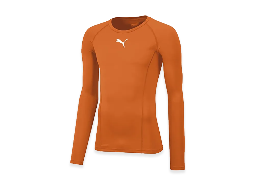 PUMA LIGA Baselayer Crew Neck Long Sleeve Shirt "Golden Poppy"
