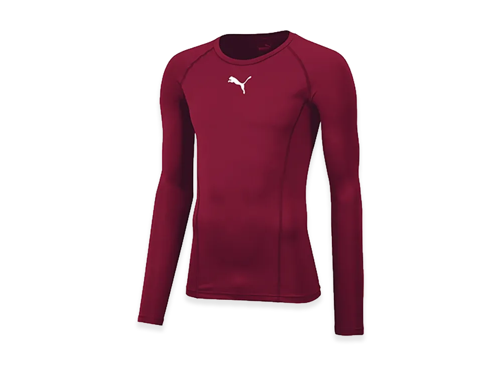 PUMA LIGA Baselayer Crew Neck Long Sleeve Shirt "Cordovan"