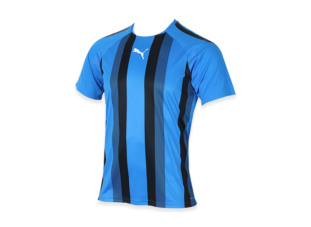 PUMA teamLIGA Striped Match Shirt "Electric Blue Lemonade"