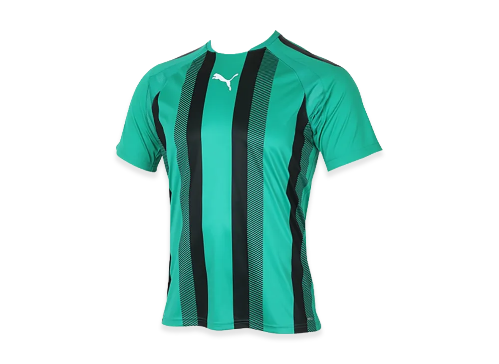 PUMA teamLIGA Striped Match Shirt "Pepper Green/Puma Black"
