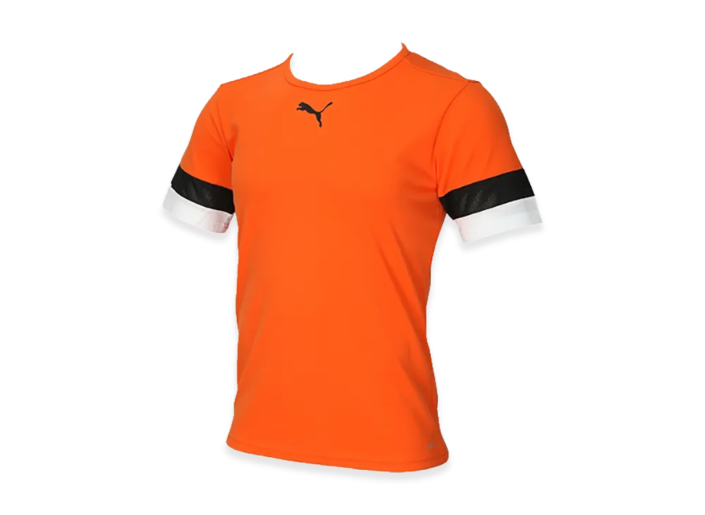 PUMA teamRISE Match Shirt "Golden Poppy/Puma Black"