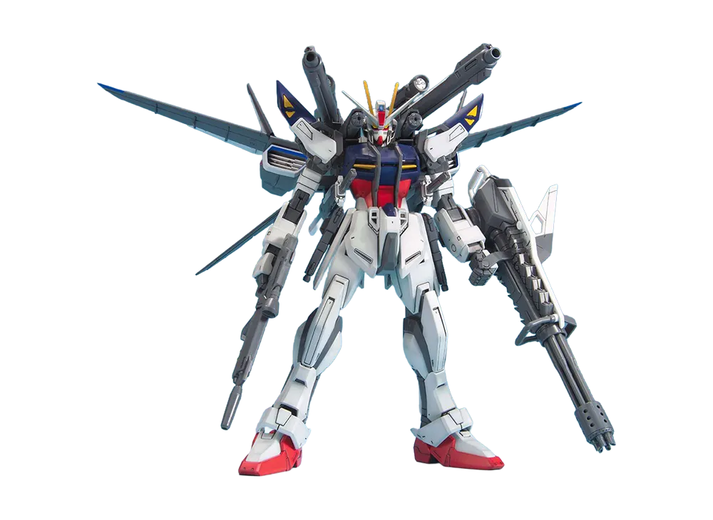 BANDAI "MASTER GRADE" -Mobile Suit Gundam SEED Frame Astrays- MG 1/100 Strike E + I.W.S.P. (Lucas O'Donnell's Custom Unit)