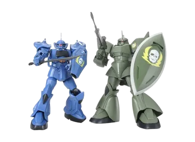 BANDAI "HIGH GRADE" -Mobile Suit Gundam Side Story: At the Site of the Fallen Colony...- HGUC 1/144 Gouf & Gelgoog (Vish Donahue's Custom Unit)
