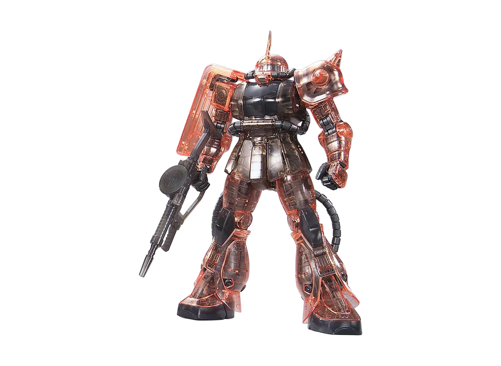 BANDAI "MASTER GRADE" -MOBILE SUIT GUNDAM- MG 1/100 Char's Zaku Ver.2.0 Clear Color Version