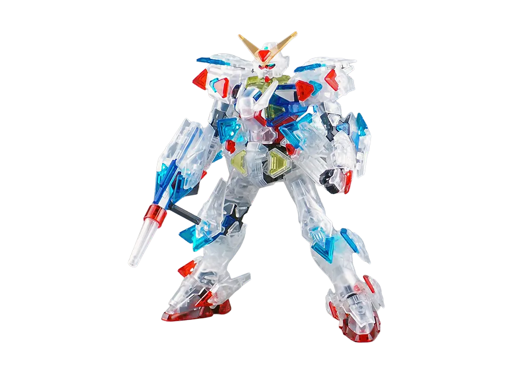 BANDAI "HIGH GRADE" HG 1/144 Beginning 30 Gundam GPB-J Clear IFS Ver. + Action Base 3 Red