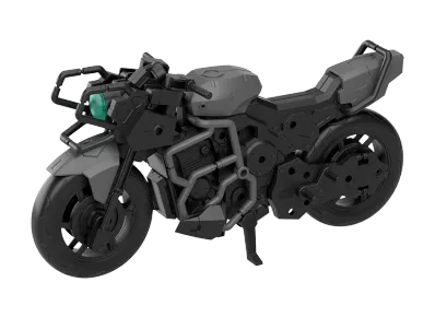 BANDAI "30 MINUTES MISSIONS" 30MM 1/144 Exa Vehicle (Boost Wild Bike Ver.)