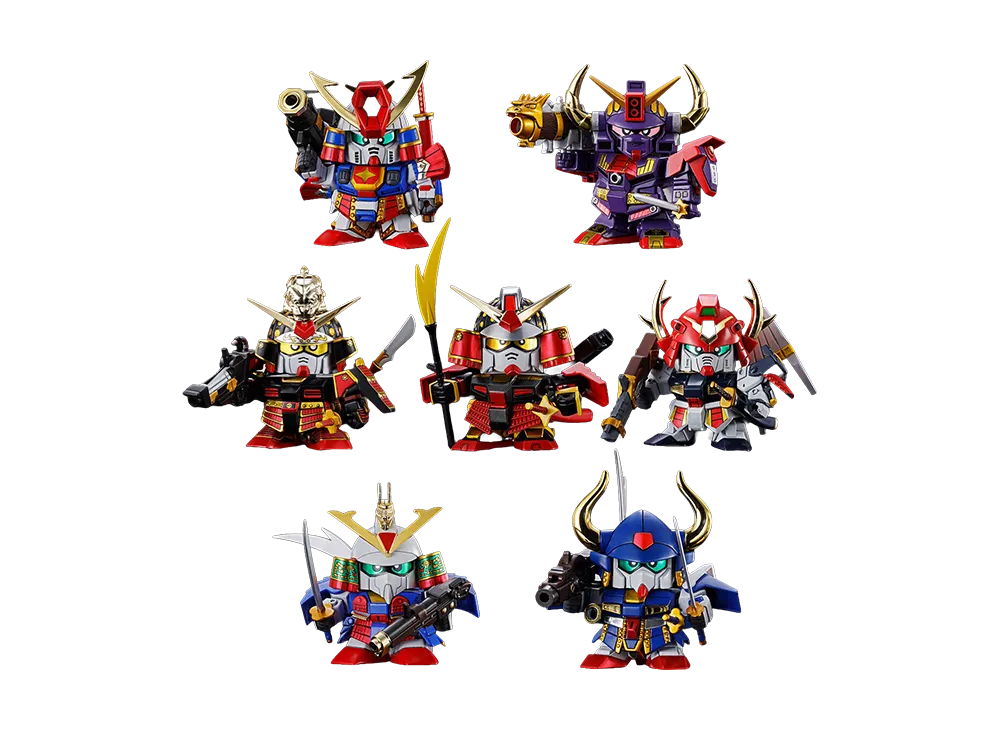 BANDAI "SD" -SD Gundam BB Senshi: SD Sengokuden- SD Gundam BB Senshi Musha Shichininshu Set