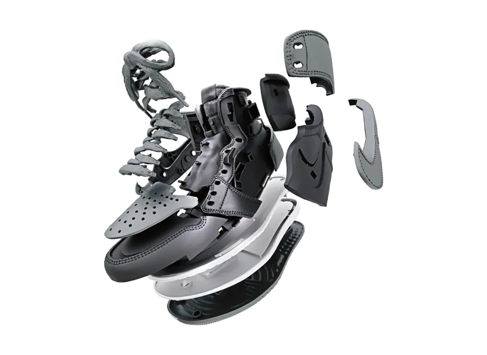 BANDAI NIKE AIR JORDAN 1 HIGH 85 SHADOW AND REVERSE SHADOW MODEL KIT