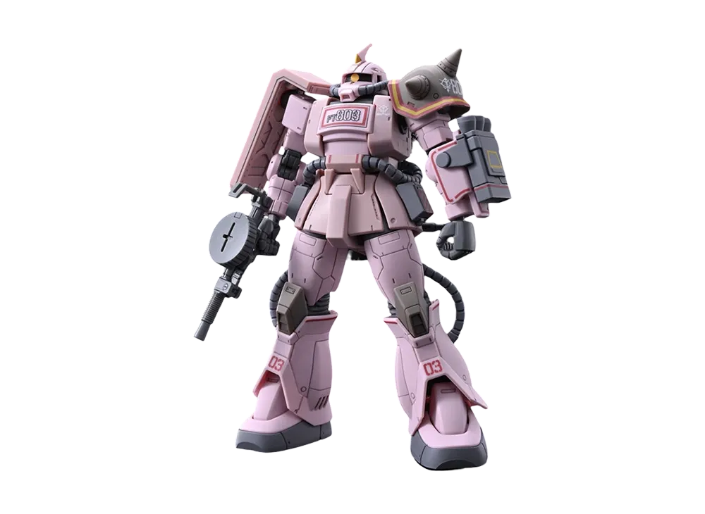 BANDAI "HIGH GRADE" -MOBILE SUIT GUNDAM THE ORIGIN- HG 1/144 Zaku Desert Type Pink Panther Squadron Machine