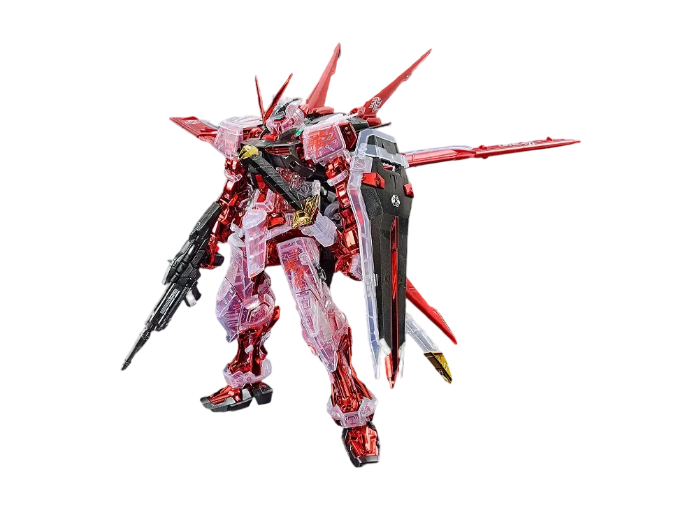 BANDAI "MASTER GRADE" -MOBILE SUIT GUNDAM SEED DESTINY ASTRAY R- MG 1/100 Gundam Astray Red Frame Flight Unit Plated Frame/Color Clear Gundam Base Limited