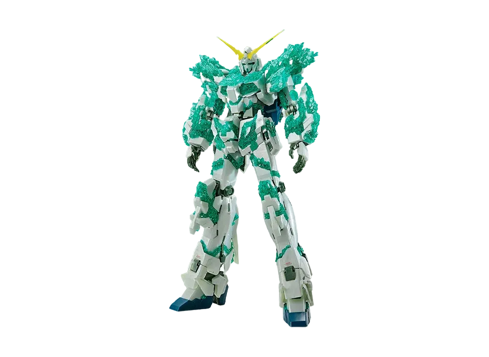 BANDAI "MASTER GRADE" -MOBILE SUIT GUNDAM UNICORN- MG 1/100 Unicorn Gundam (Crystal of Light) Gundam Base Limited